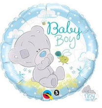 18" "Baby Girl/Boy" Bear Round Foil