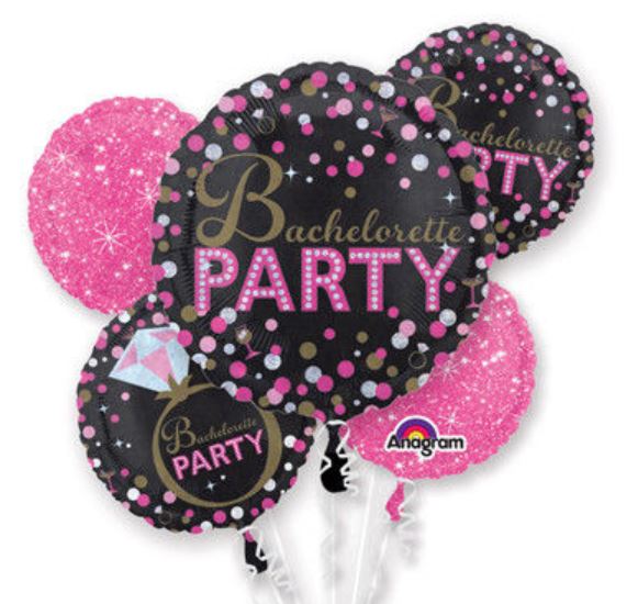 Bachelorette Party Foil balloon bouquet 2