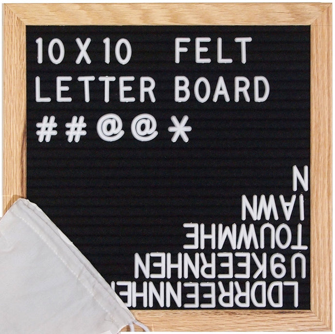 Black Felt Letter board