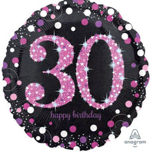 18"  Dazzling Happy Birthday Round Foil (30)